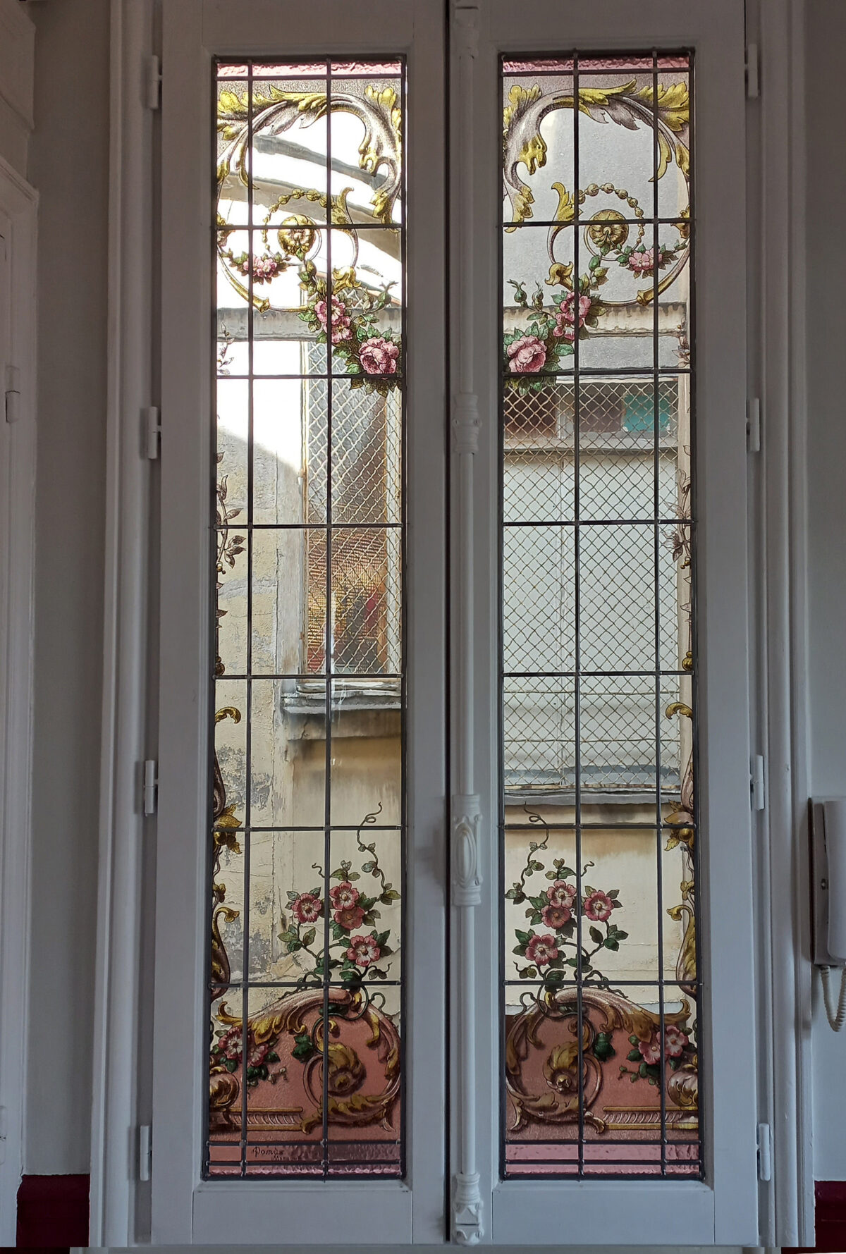 Adaptation de vitraux sur nouveau châssis