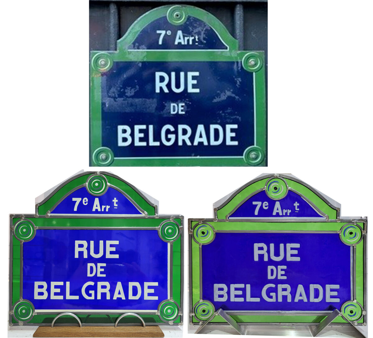 Plaques de rue de Paris