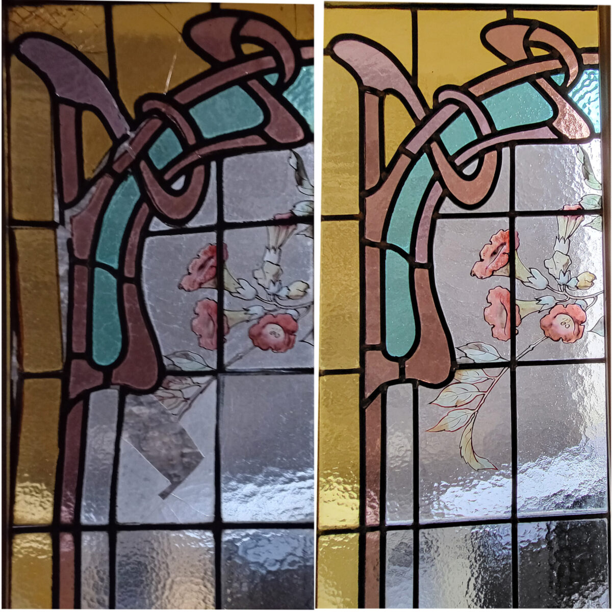 Restauration vitrail Peinture Email_17 r dupleix