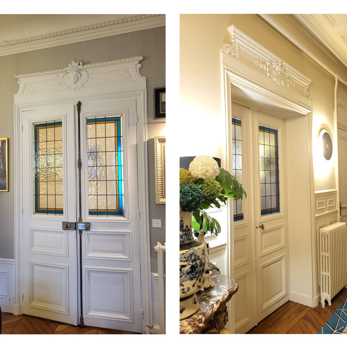 Vitrail et La lumière traversante